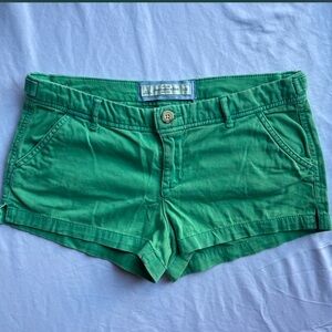 Y2K Abercrombie and Fitch Green shorts‎
